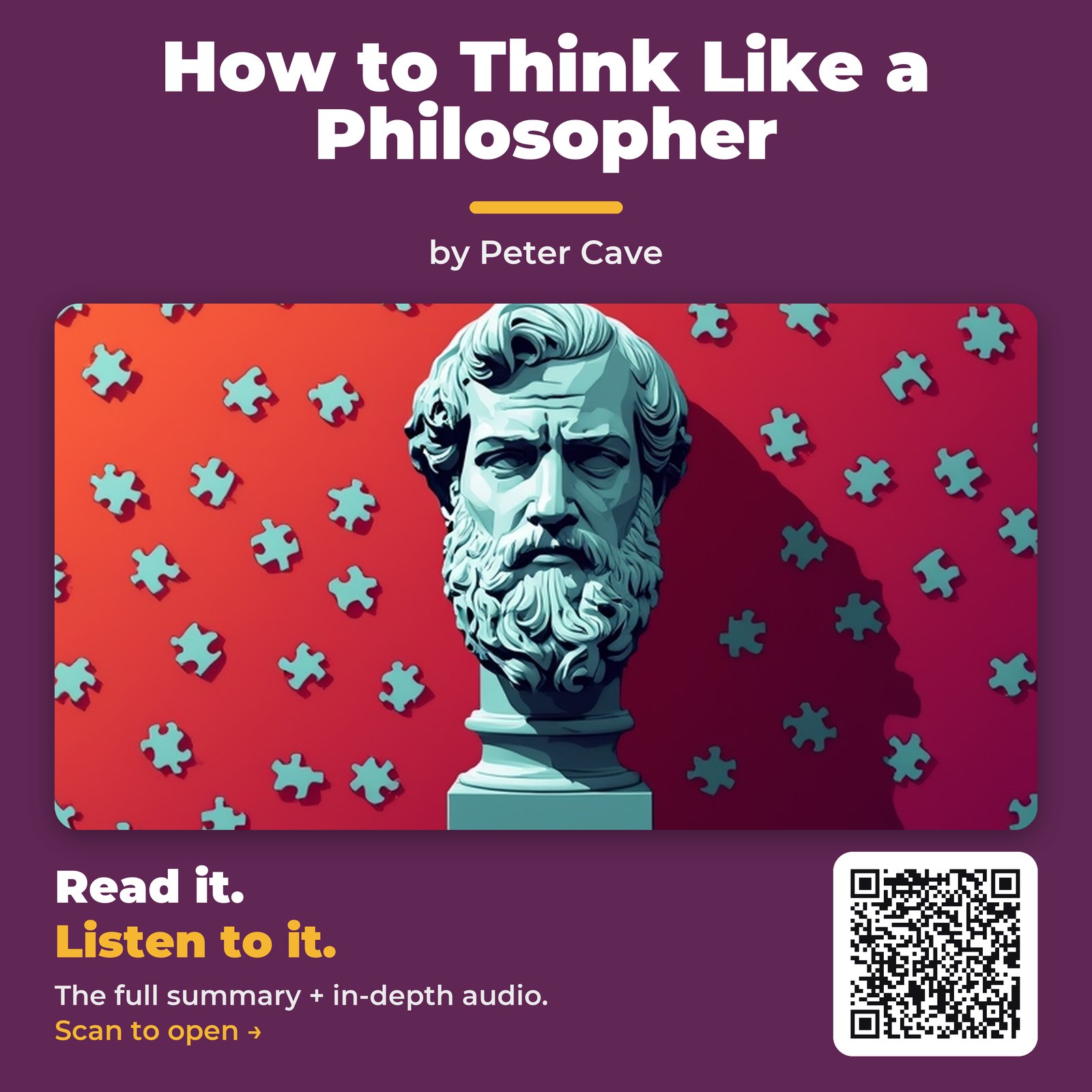 How to Think Like a Philosopher — by Peter Cave