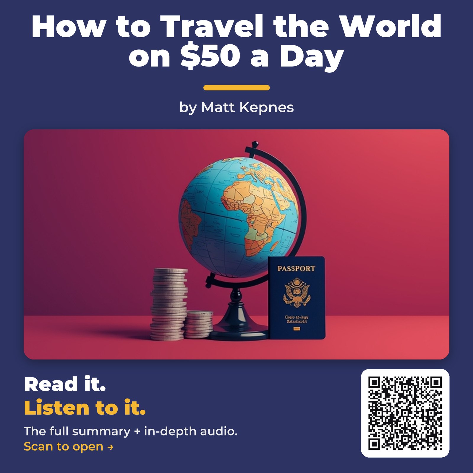 How to Travel the World on $50 a Day — by Matt Kepnes