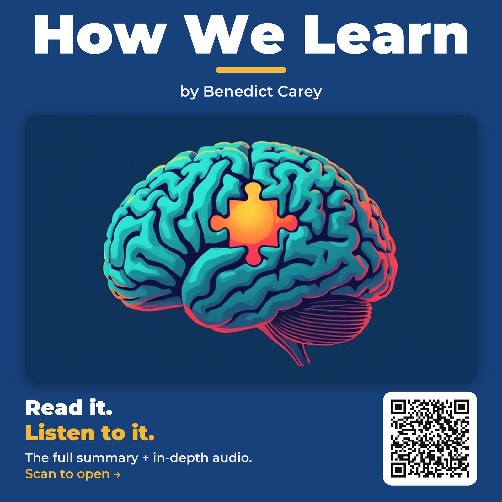 How We Learn — by Benedict Carey