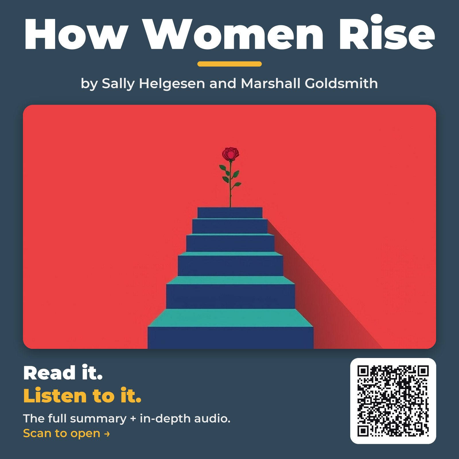 How Women Rise — by Sally Helgesen and Marshall Goldsmith