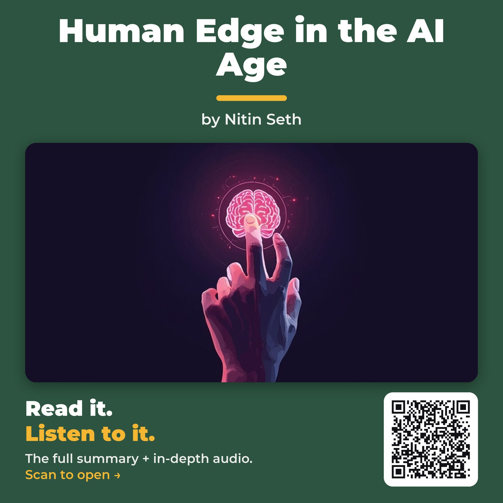 Human Edge in the AI Age — by Nitin Seth
