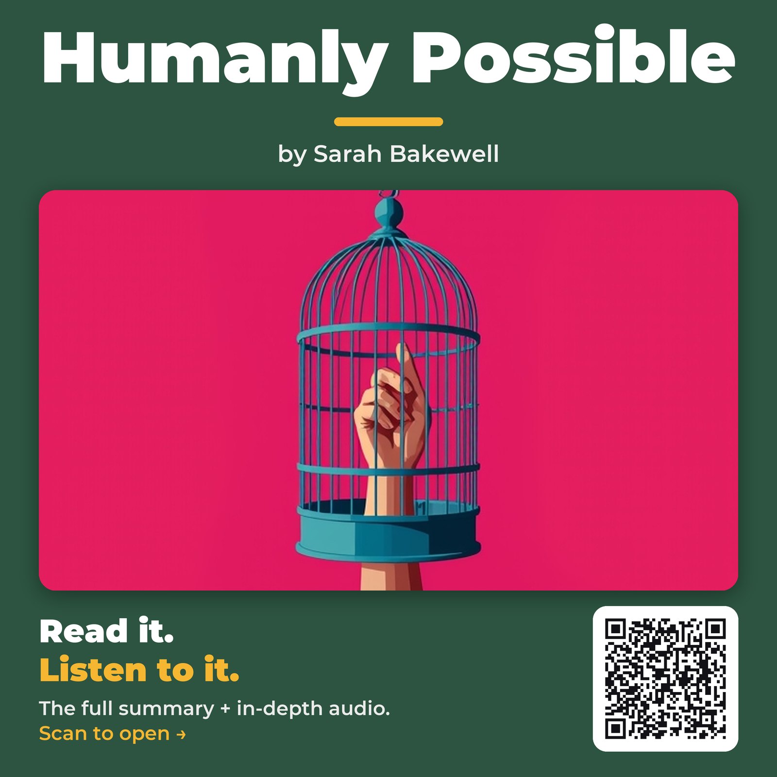 Humanly Possible — by Sarah Bakewell