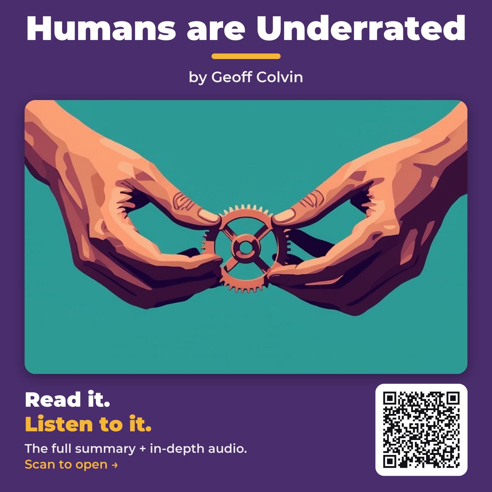 Humans are Underrated — by Geoff Colvin