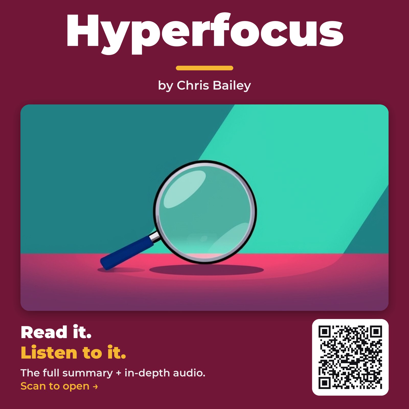 Hyperfocus — by Chris Bailey