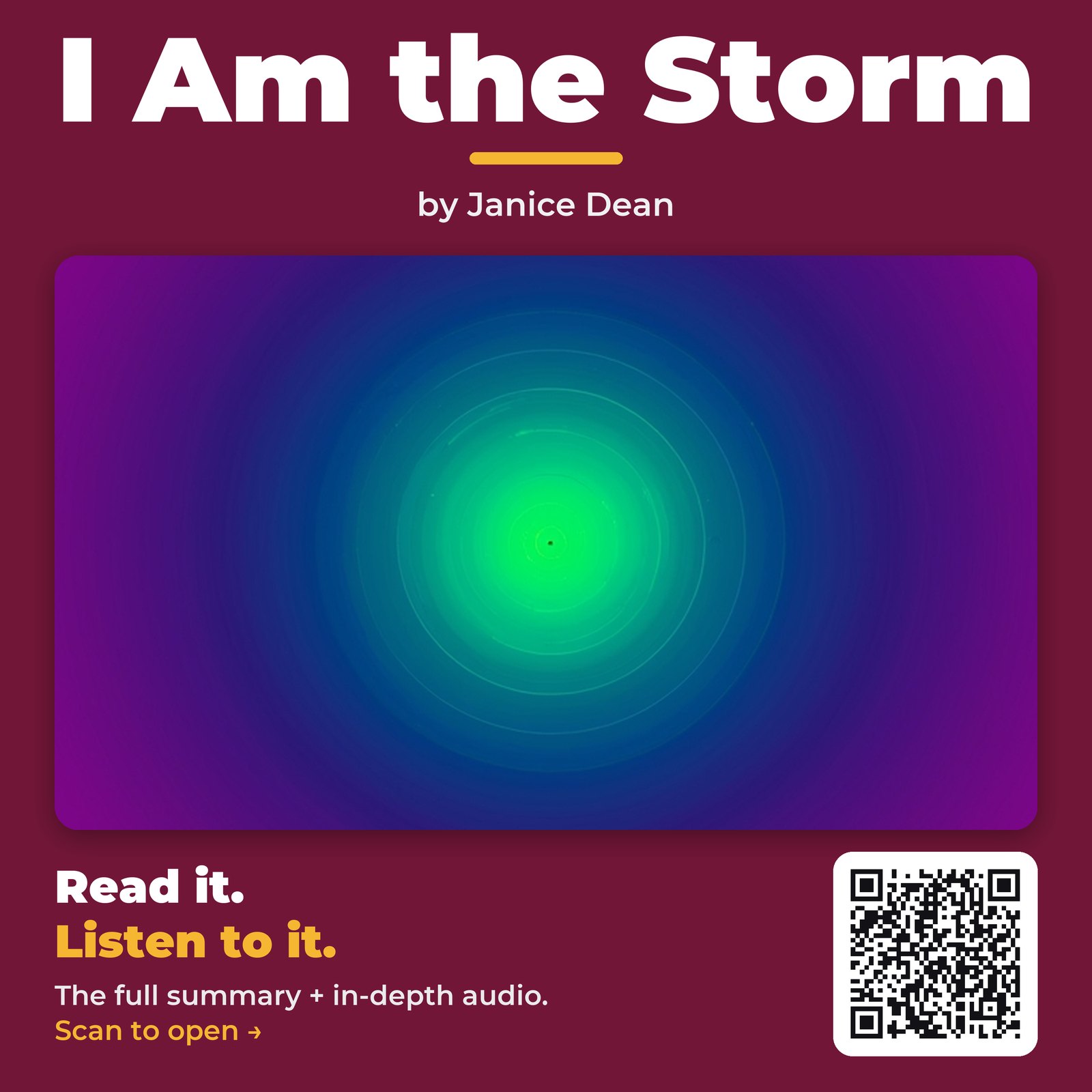 I Am the Storm — by Janice Dean
