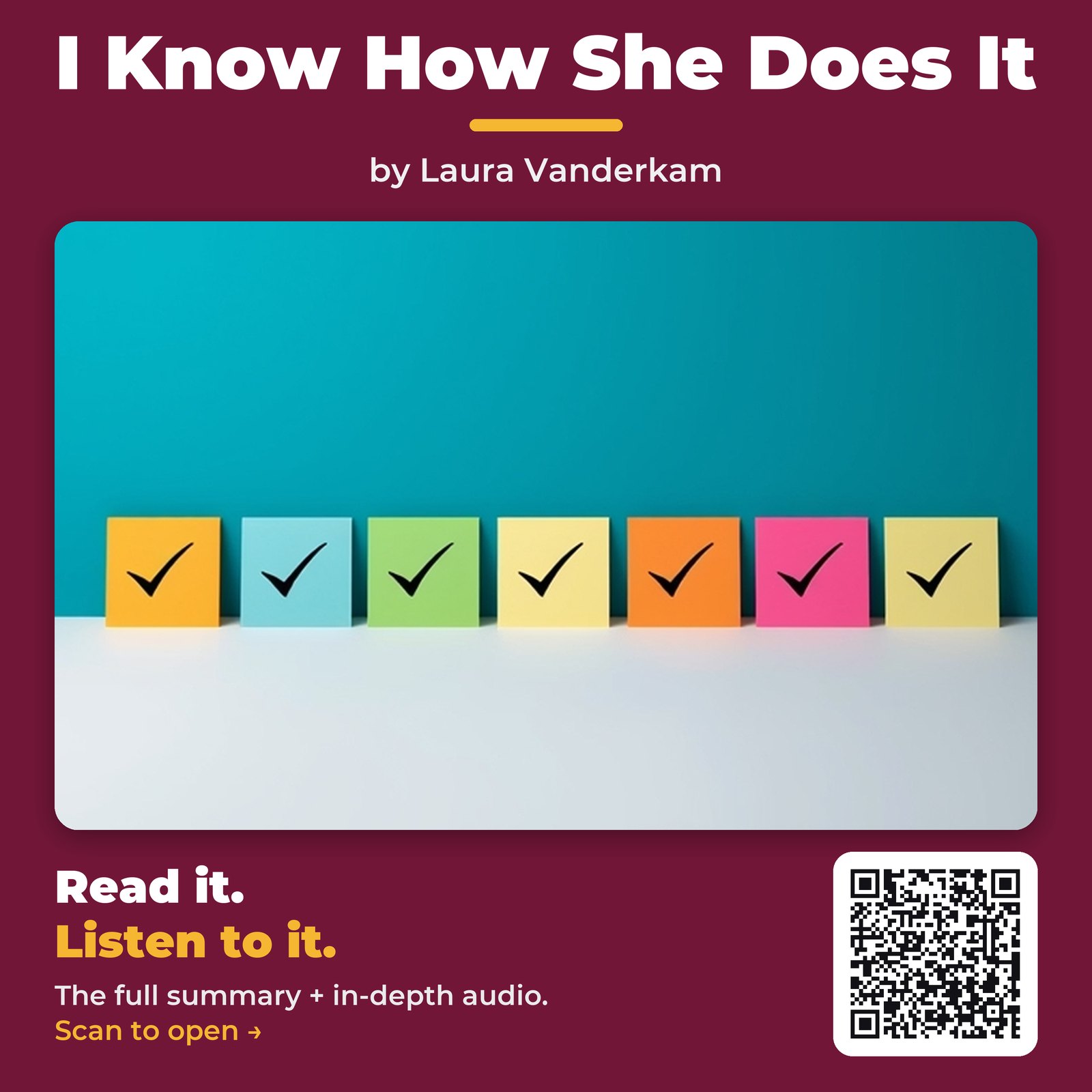 I Know How She Does It — by Laura Vanderkam