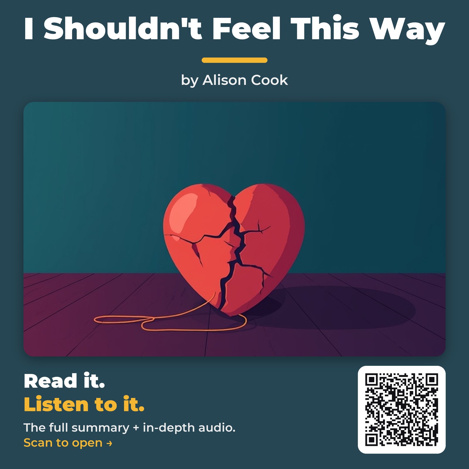 I Shouldn’t Feel This Way — by Alison Cook