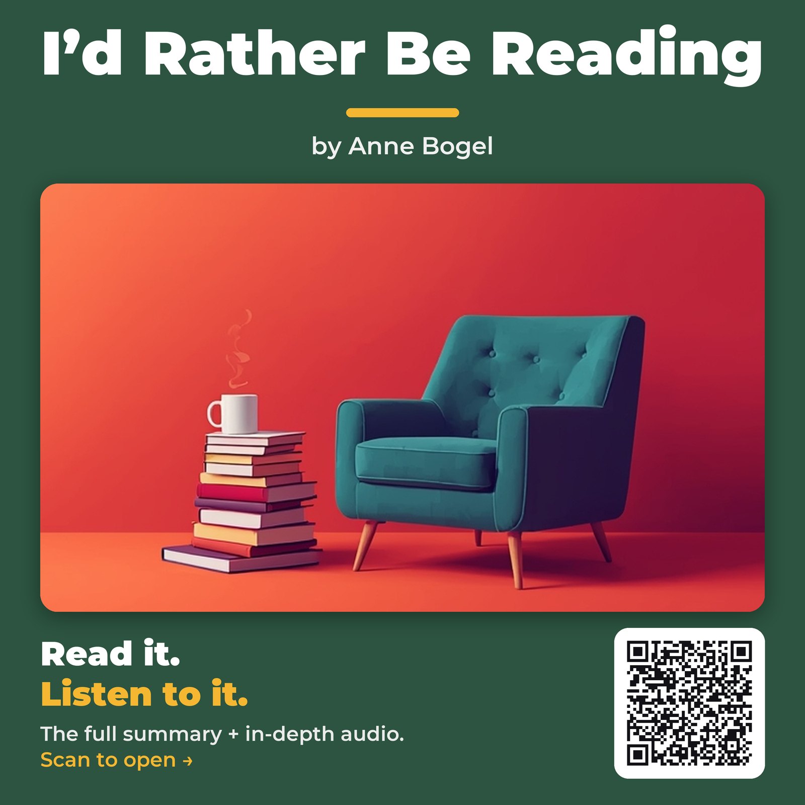 I’d Rather Be Reading — by Anne Bogel