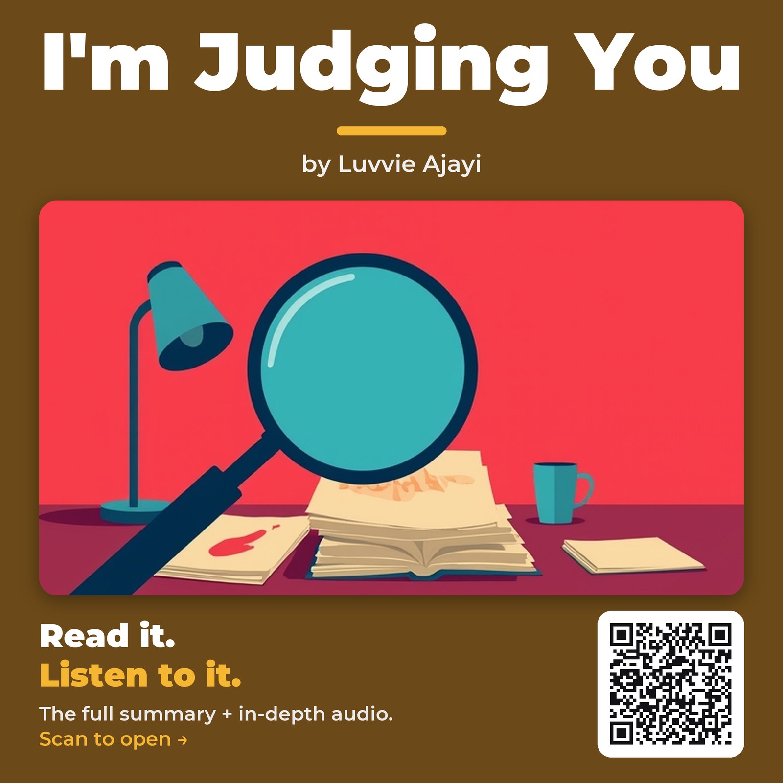 I’m Judging You — by Luvvie Ajayi