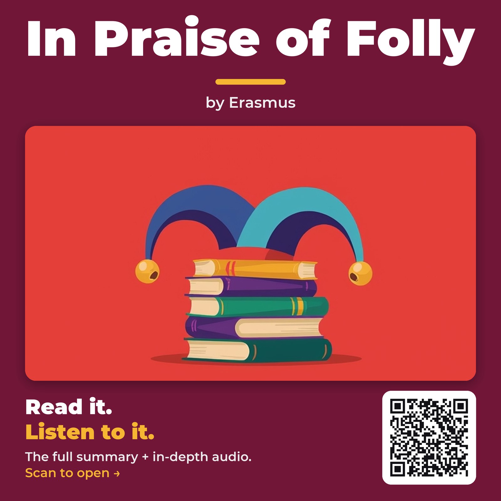 In Praise of Folly — by Erasmus