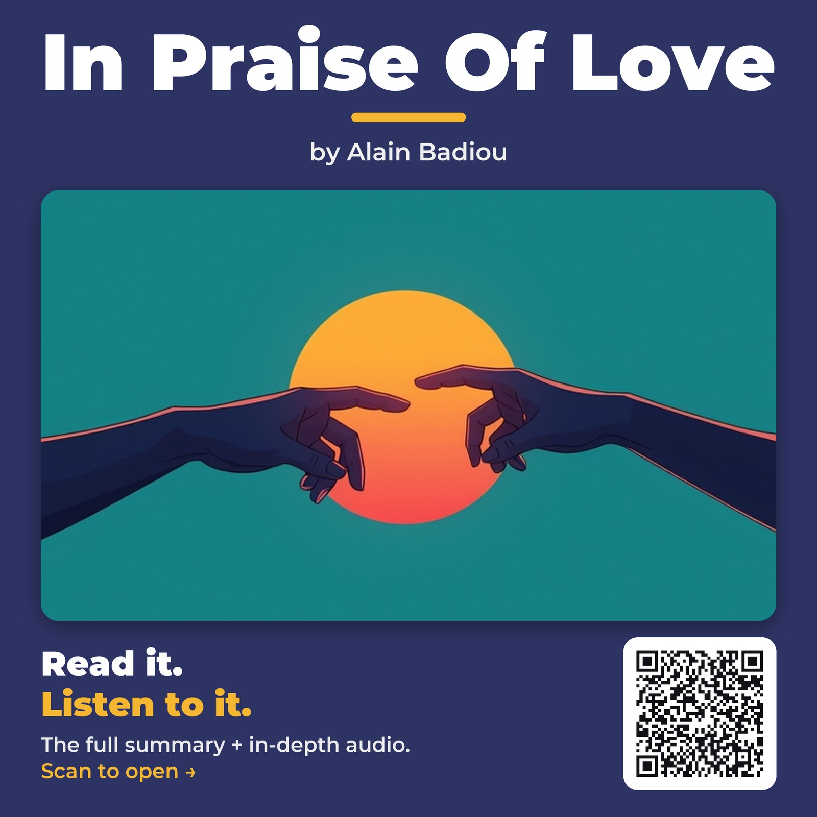 In Praise Of Love — by Alain Badiou