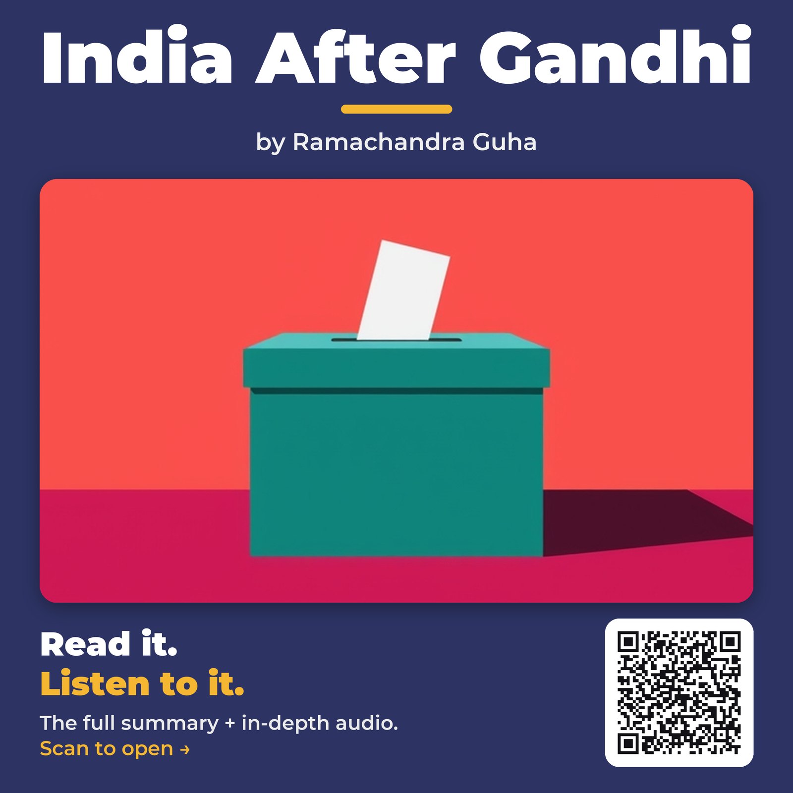 India After Gandhi — by Ramachandra Guha