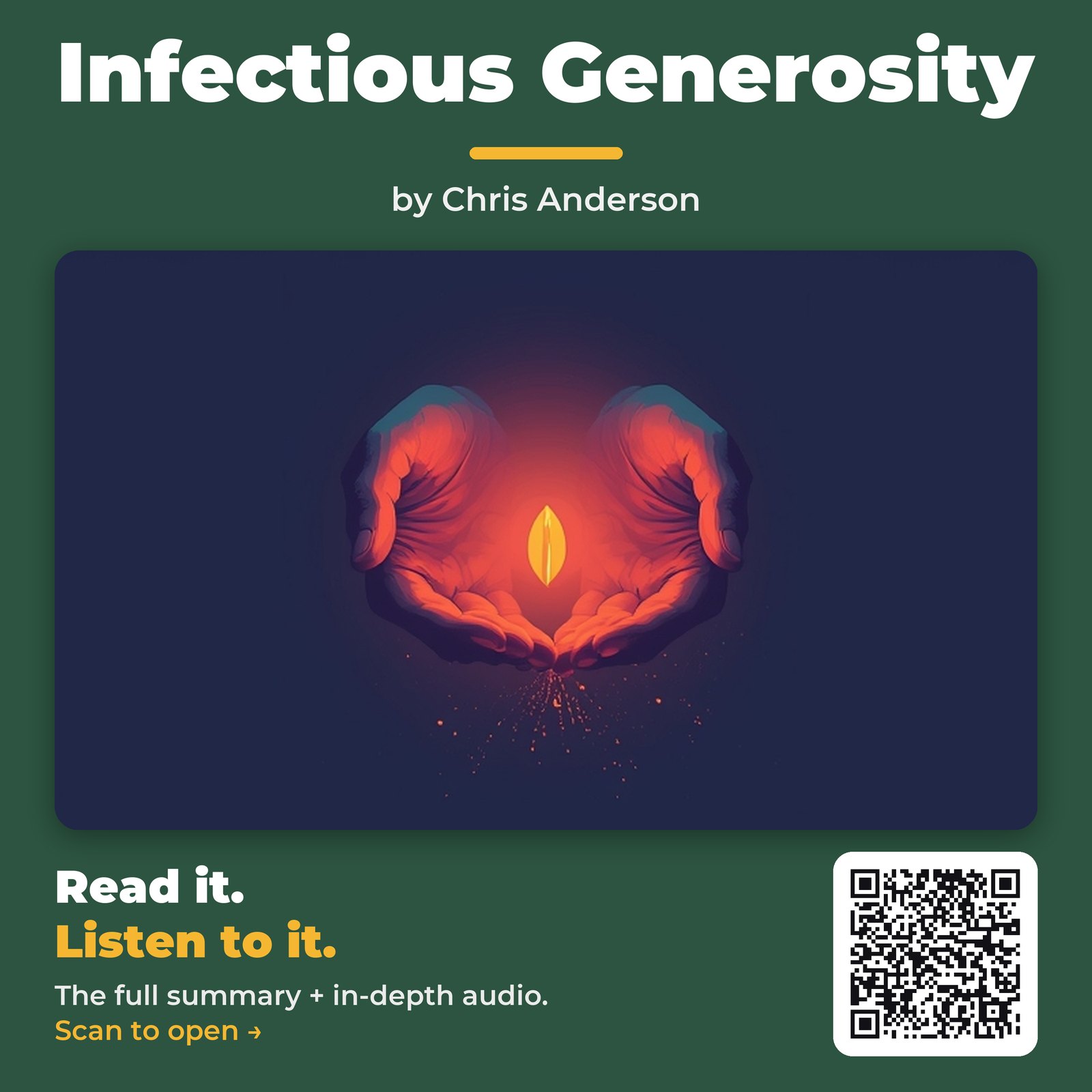 Infectious Generosity — by Chris Anderson