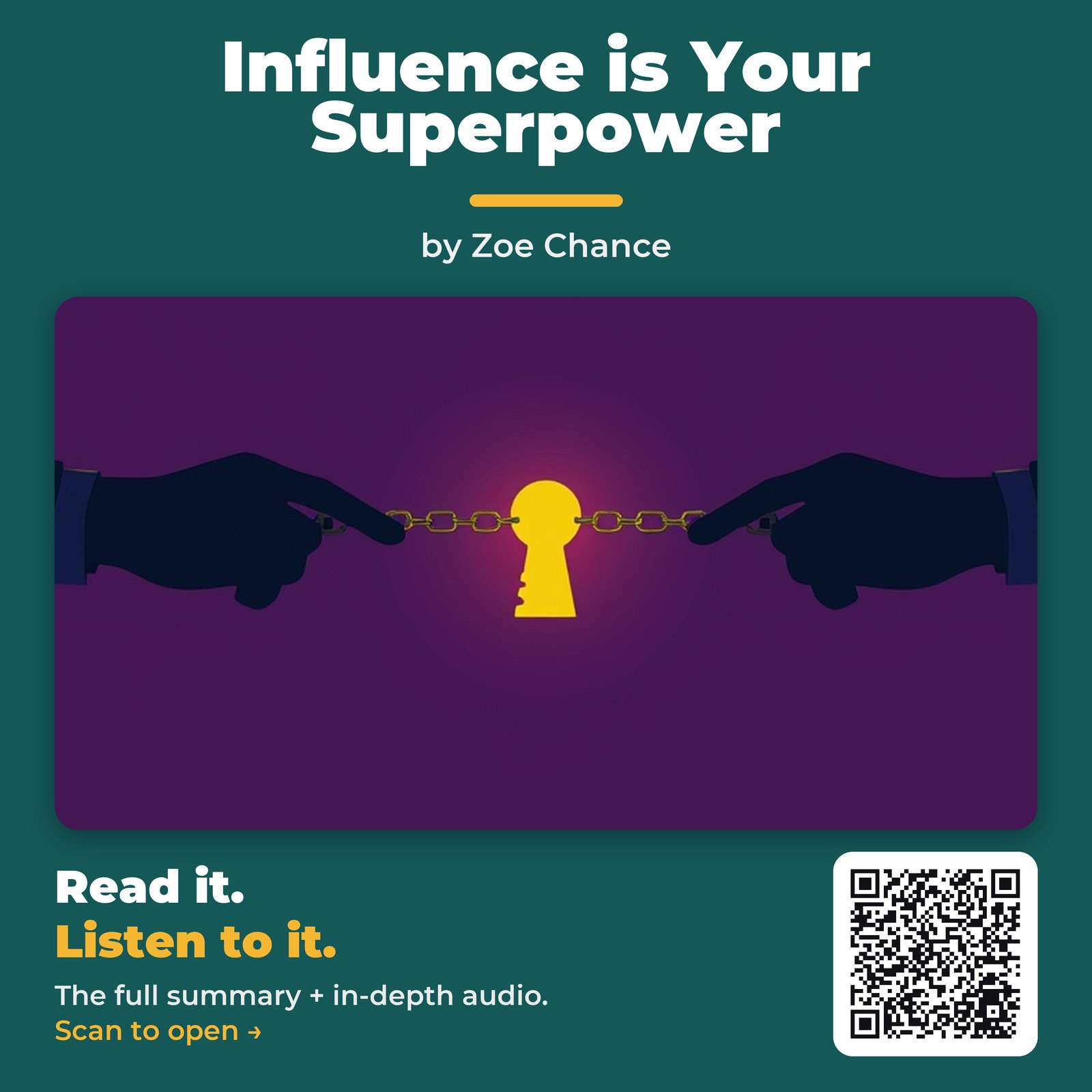 Influence is Your Superpower — by Zoe Chance