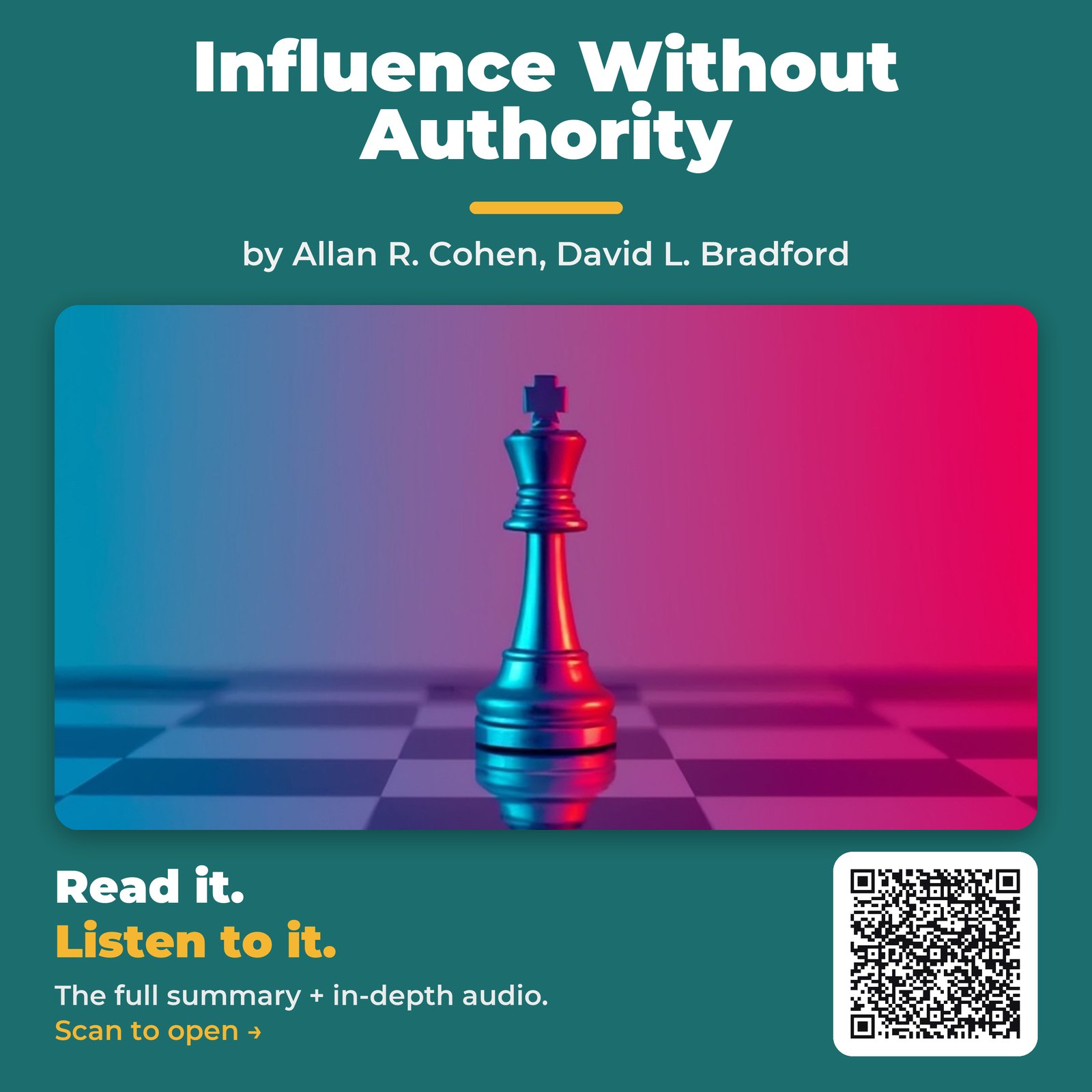 Influence Without Authority — by Allan R. Cohen, David L. Bradford