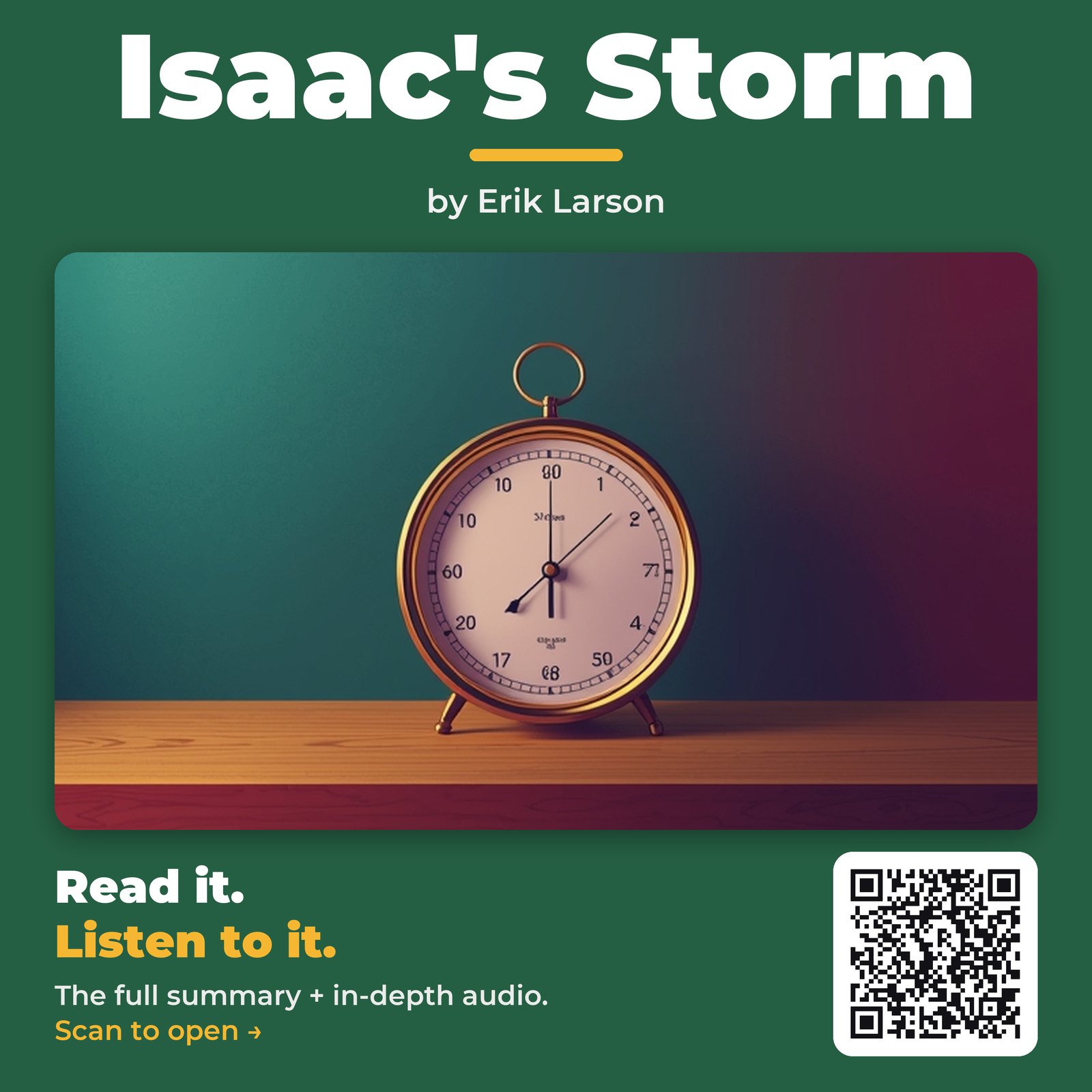 Isaac’s Storm — by Erik Larson