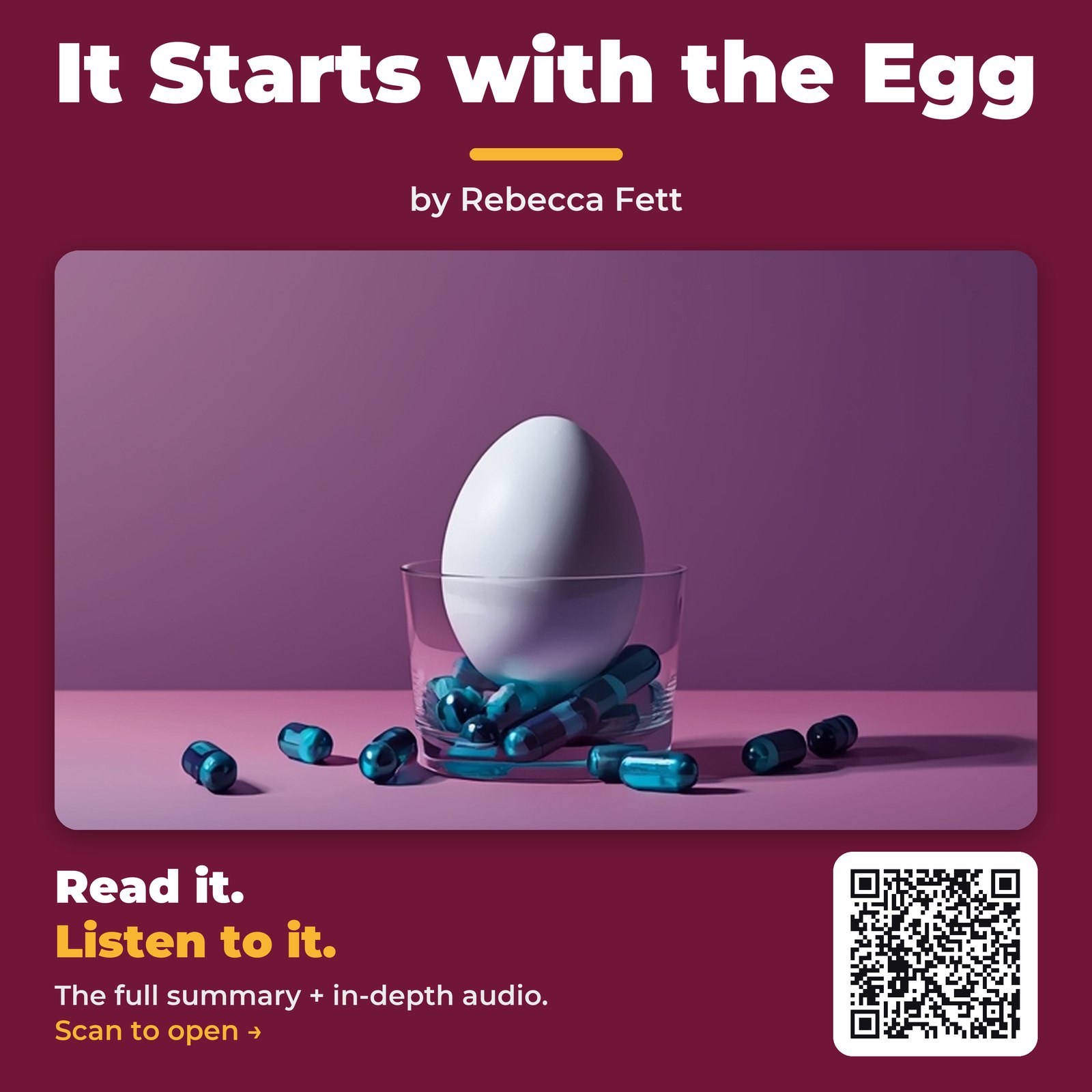It Starts with the Egg — by Rebecca Fett