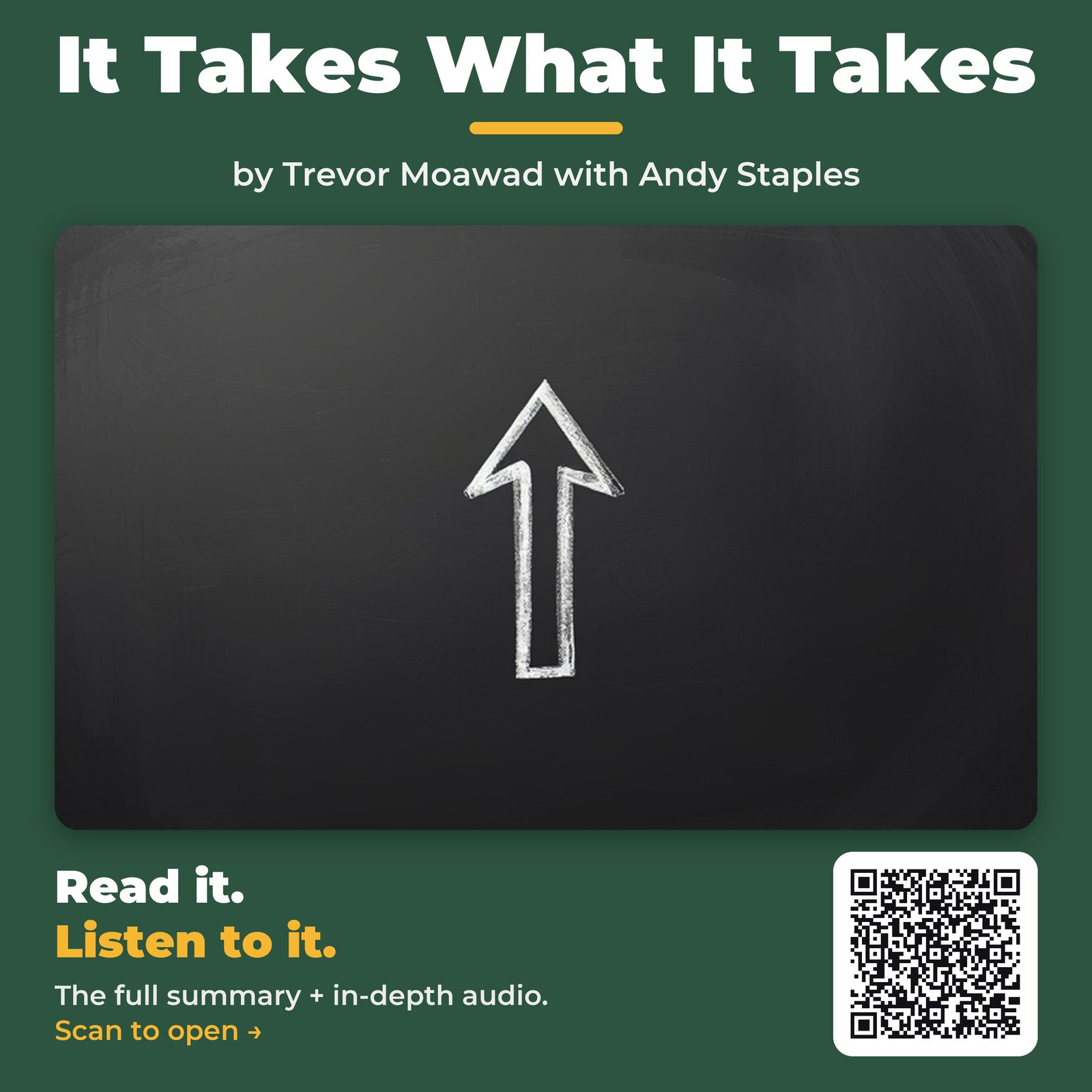 It Takes What It Takes — by Trevor Moawad with Andy Staples