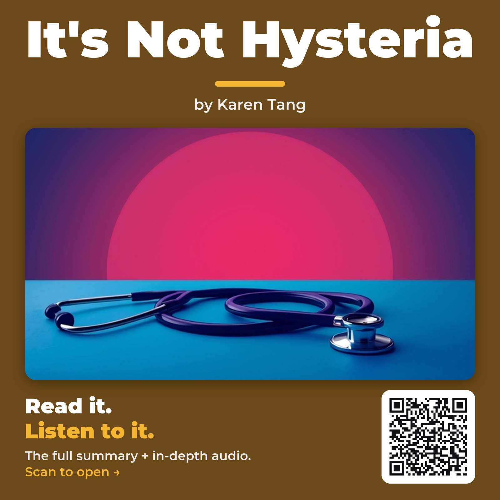 It’s Not Hysteria — by Karen Tang