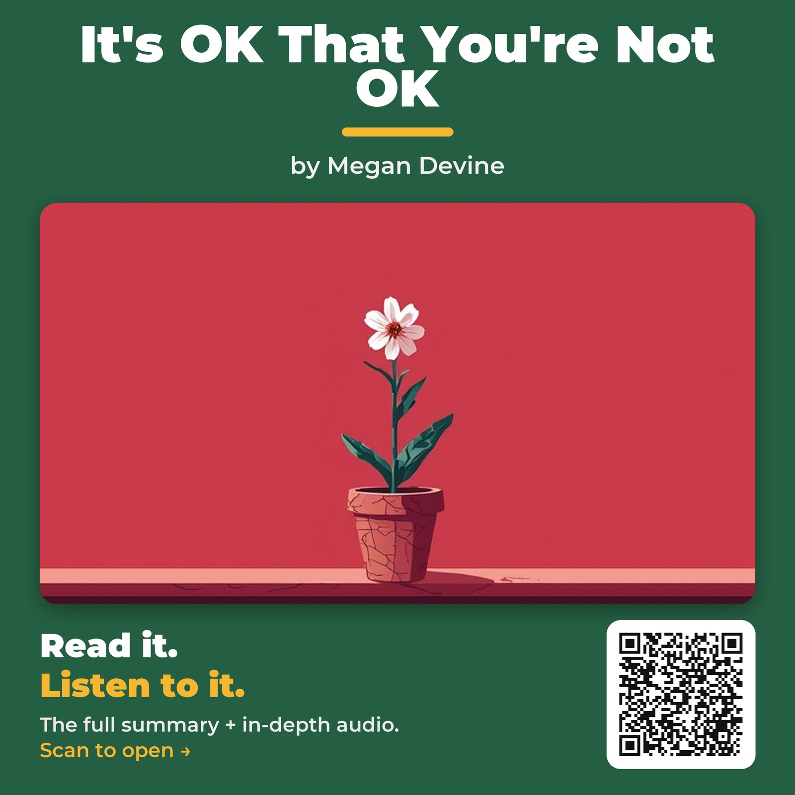 It’s OK That You’re Not OK — by Megan Devine