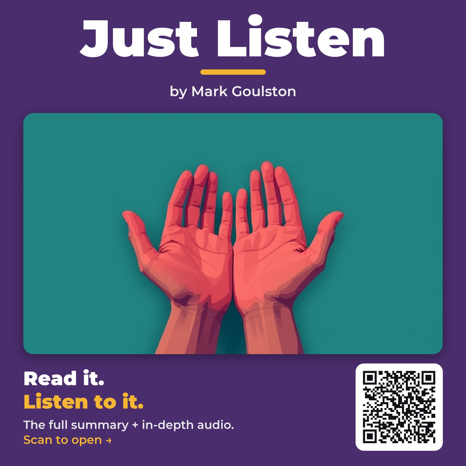 Just Listen — by Mark Goulston
