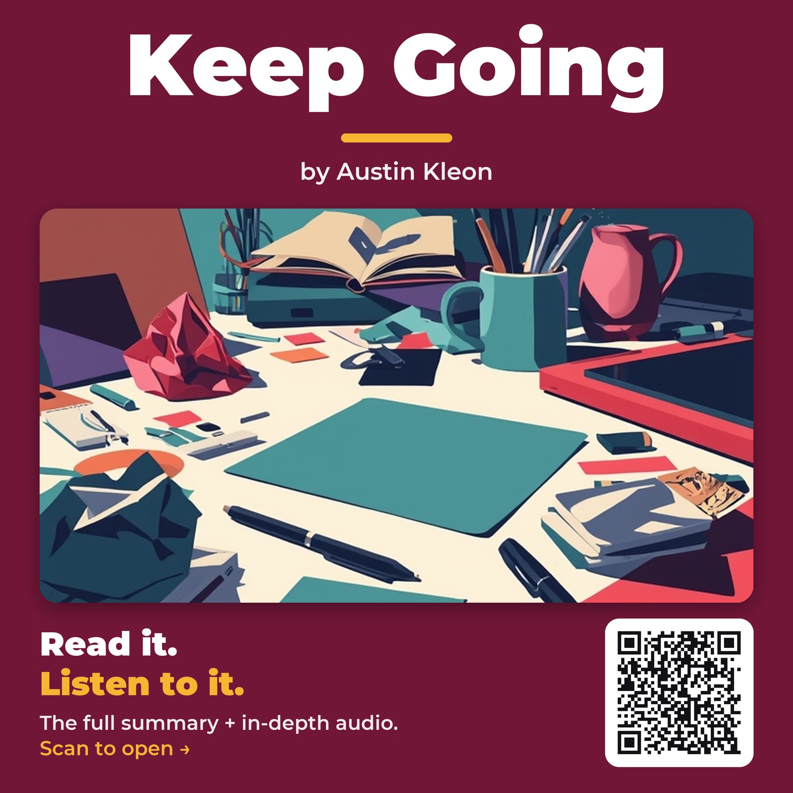 Keep Going — by Austin Kleon