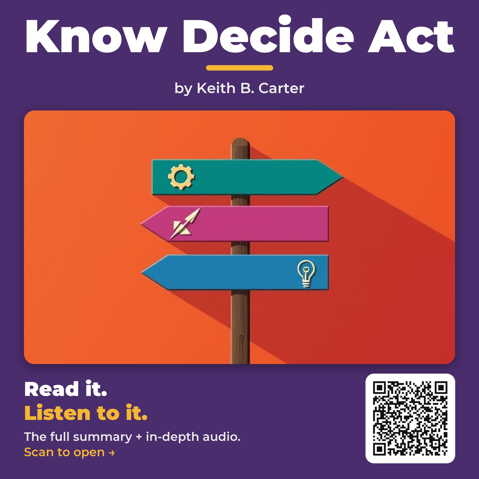 Know Decide Act — by Keith B. Carter