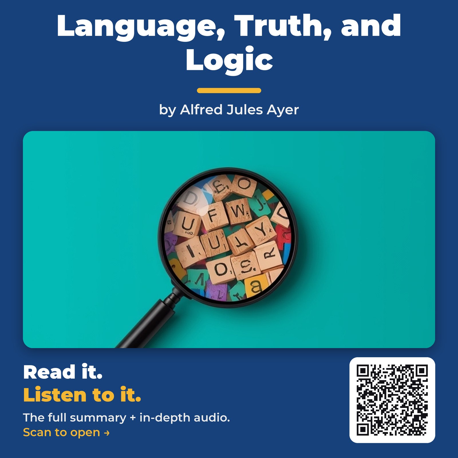 Language, Truth, and Logic — by Alfred Jules Ayer