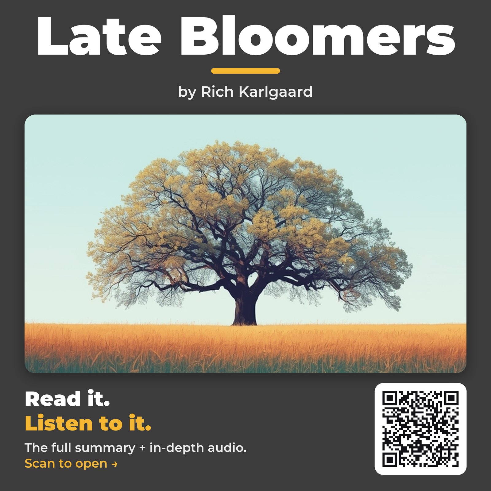 Late Bloomers — by Rich Karlgaard
