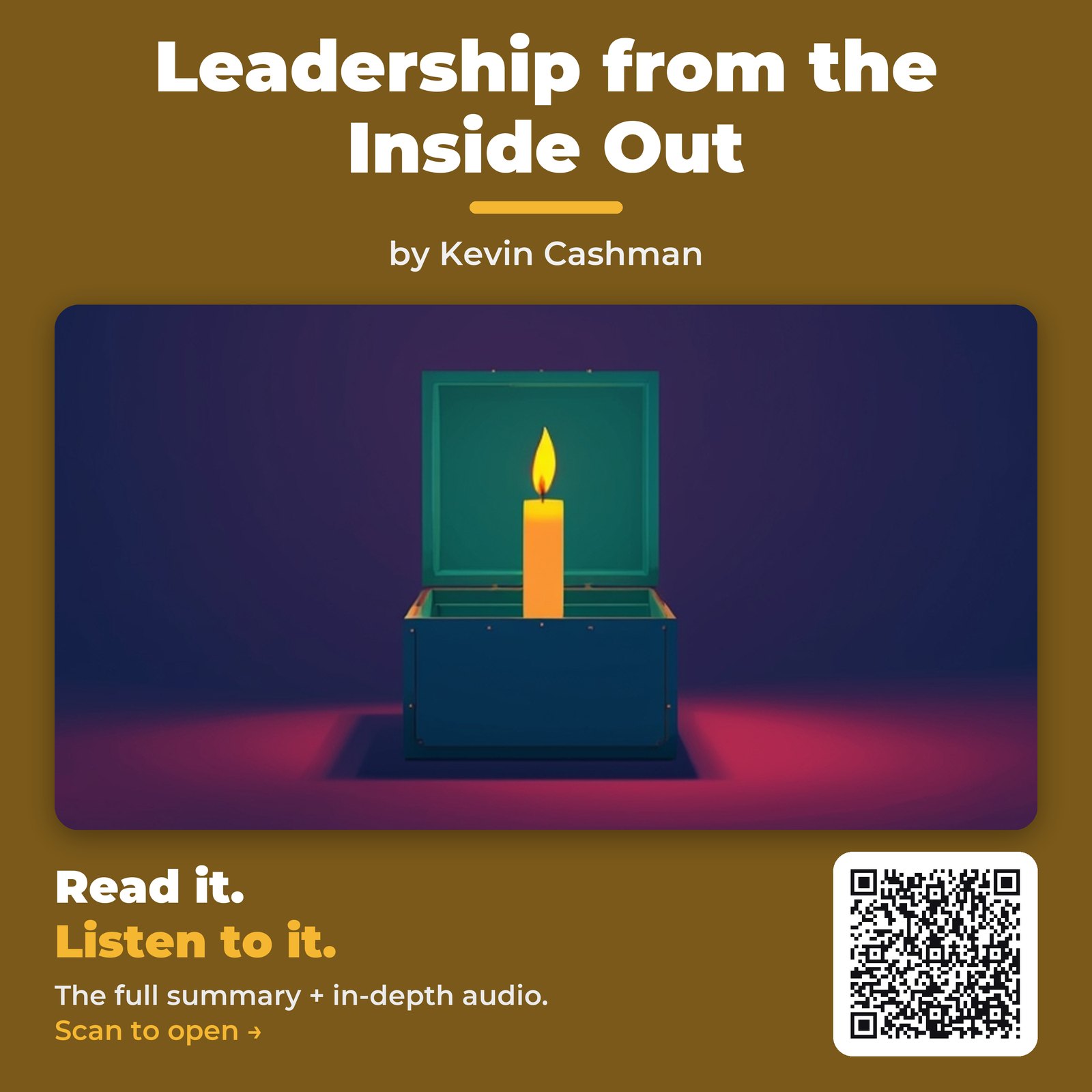 Leadership from the Inside Out — by Kevin Cashman