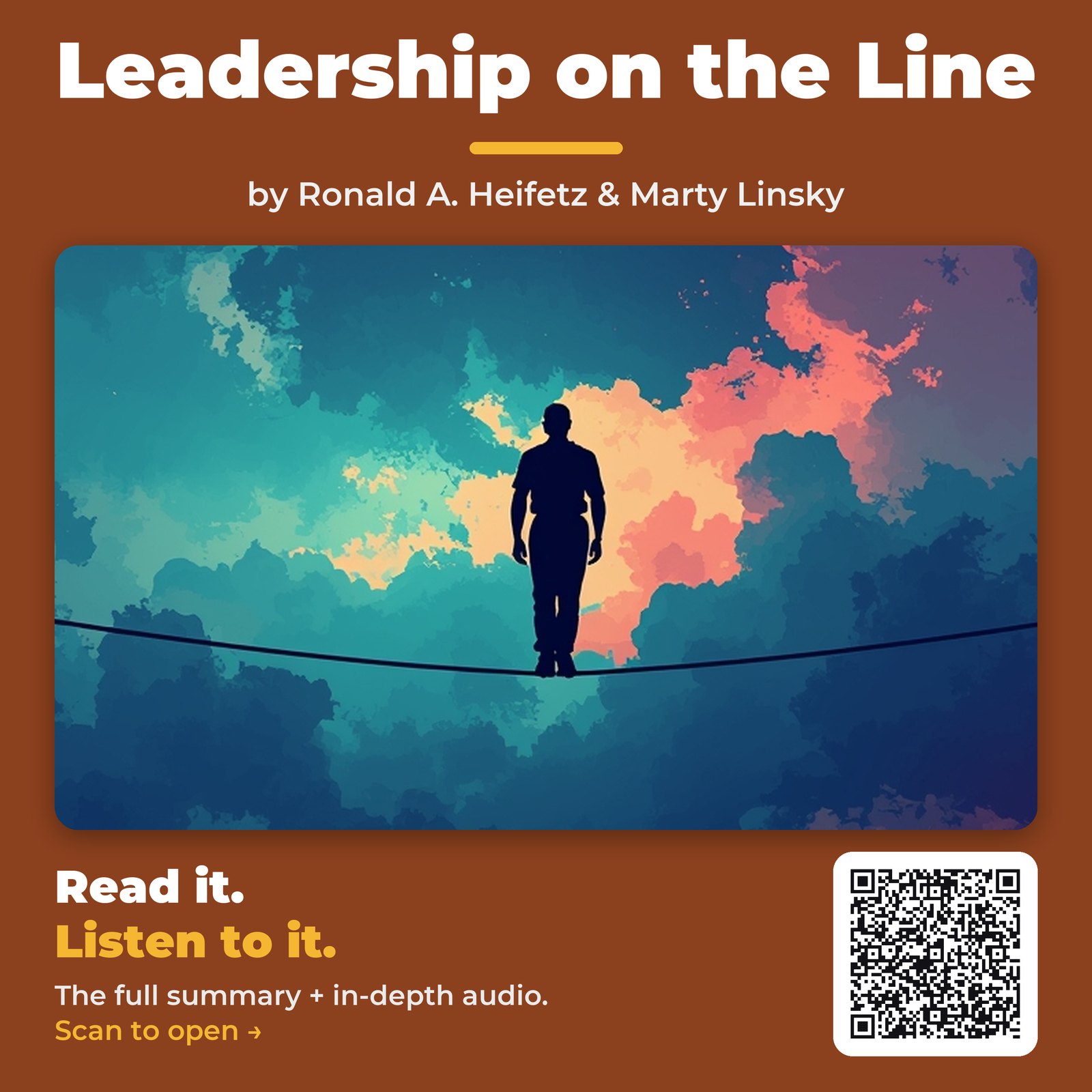 Leadership on the Line — by Ronald A. Heifetz & Marty Linsky