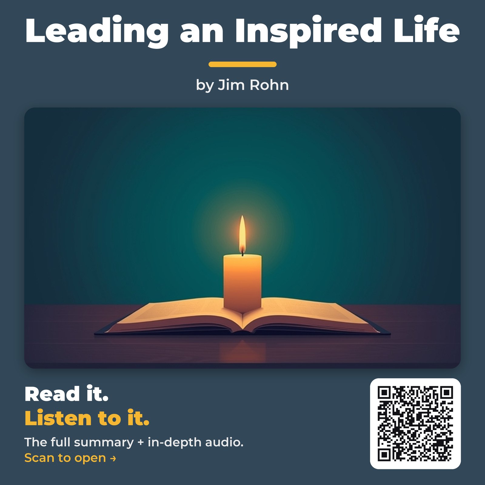 Leading an Inspired Life — by Jim Rohn