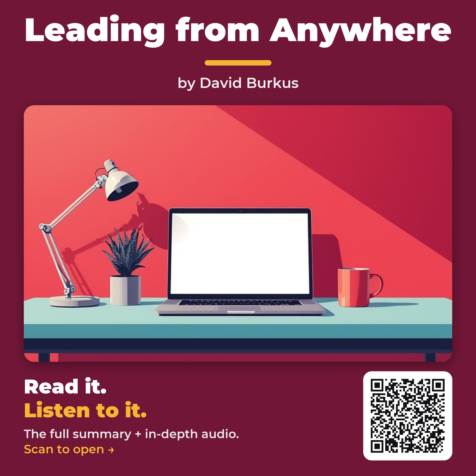 Leading from Anywhere — by David Burkus