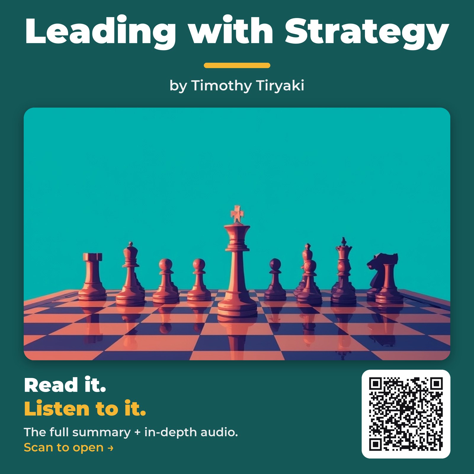Leading with Strategy — by Timothy Tiryaki