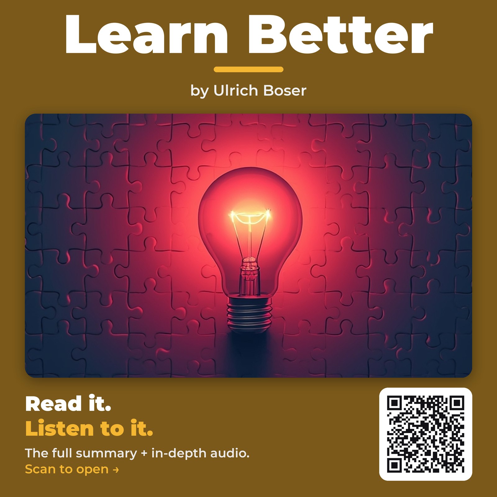 Learn Better — by Ulrich Boser