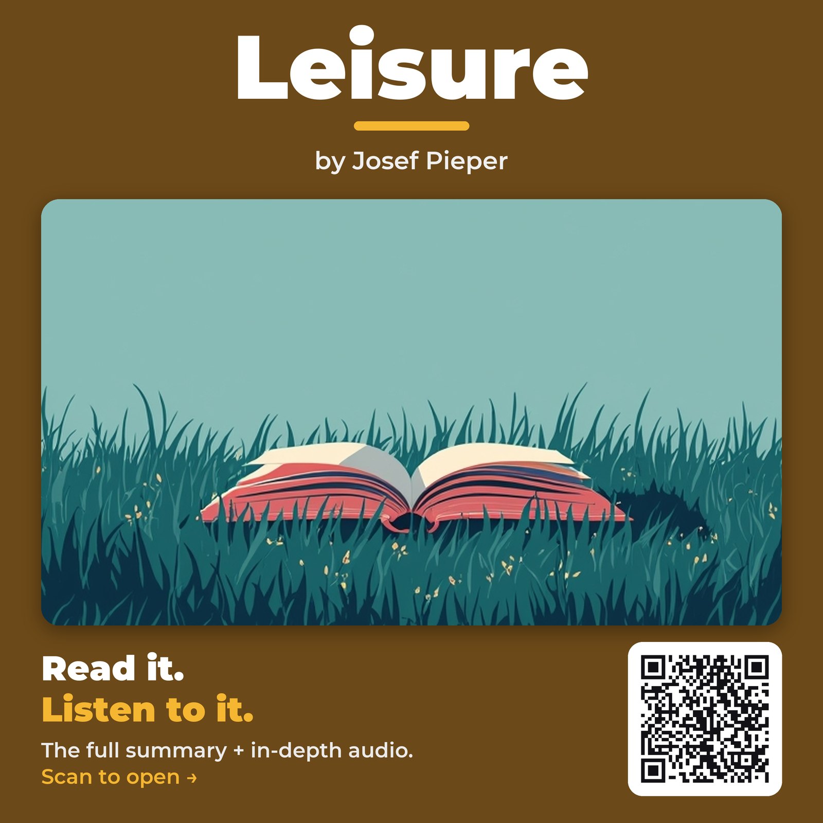 Leisure — by Josef Pieper