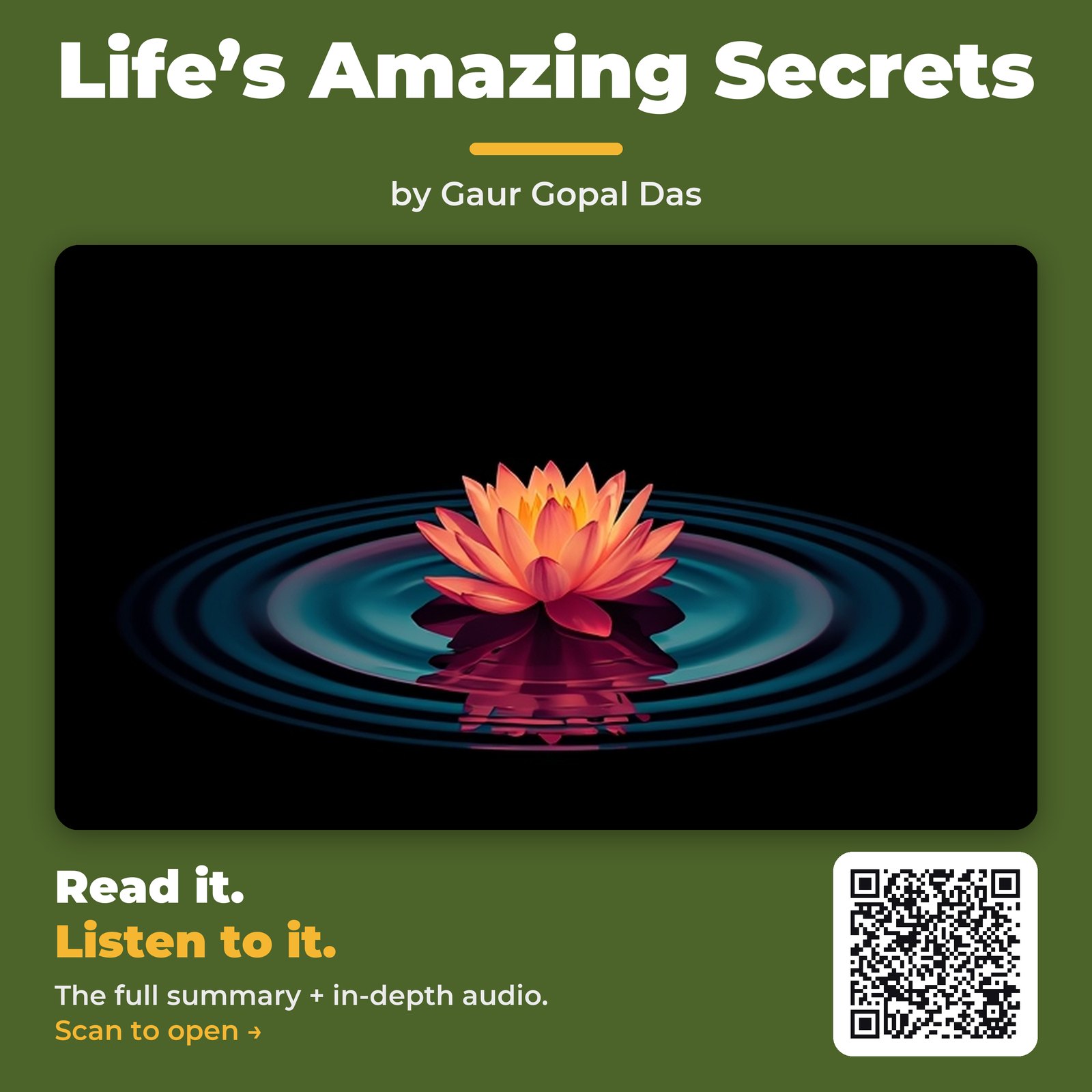 Life’s Amazing Secrets — by Gaur Gopal Das