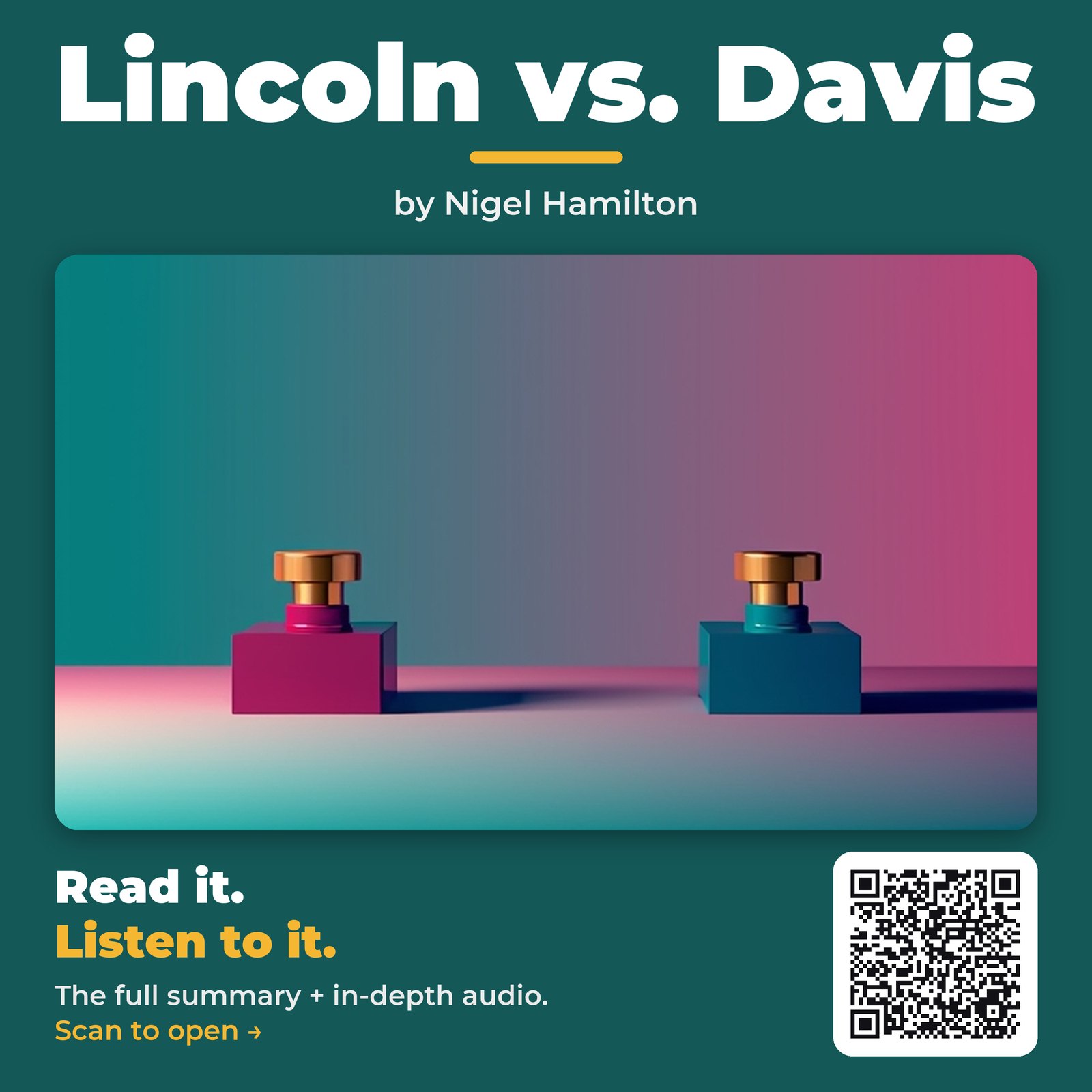 Lincoln vs. Davis — by Nigel Hamilton
