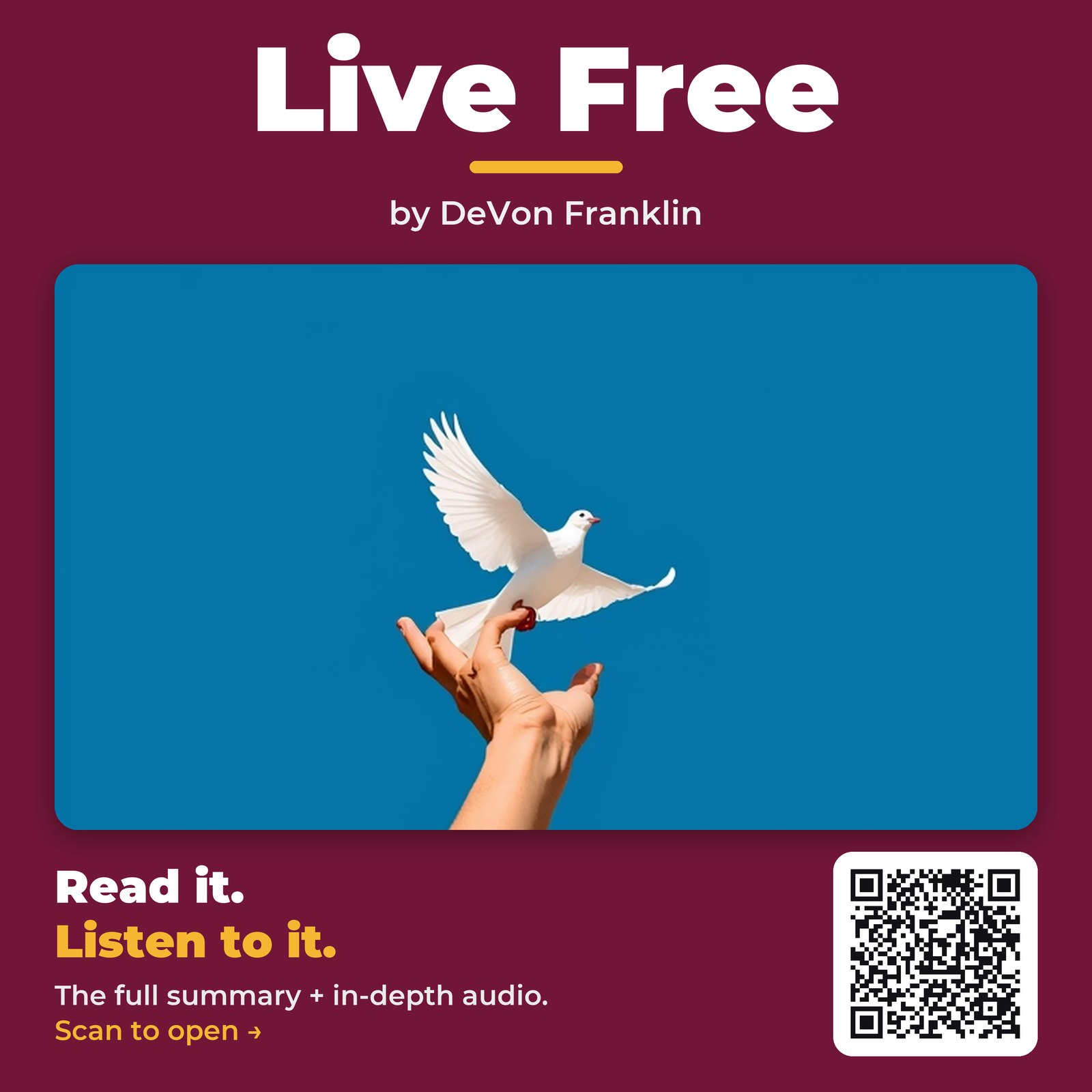 Live Free — by DeVon Franklin