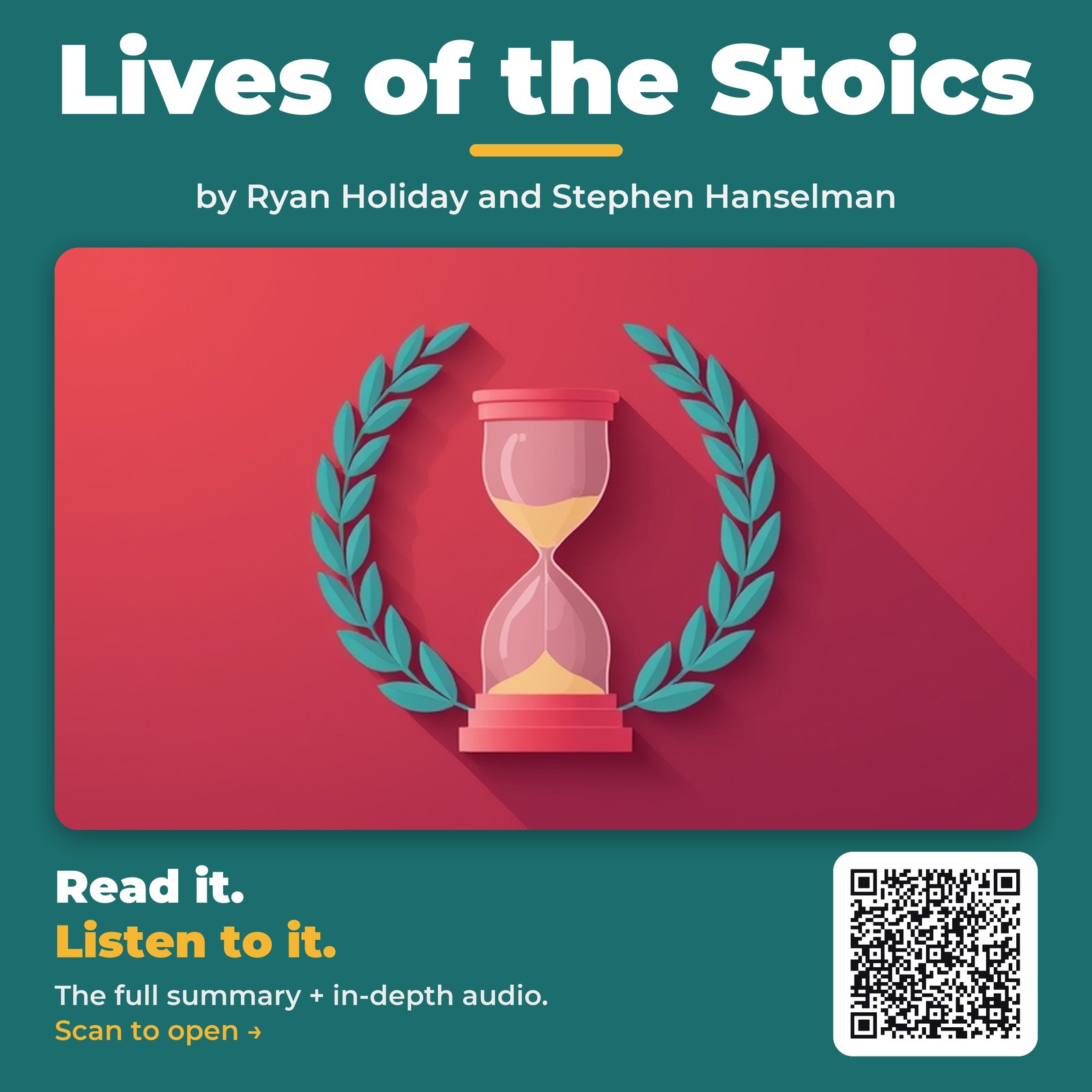 Lives of the Stoics — by Ryan Holiday and Stephen Hanselman