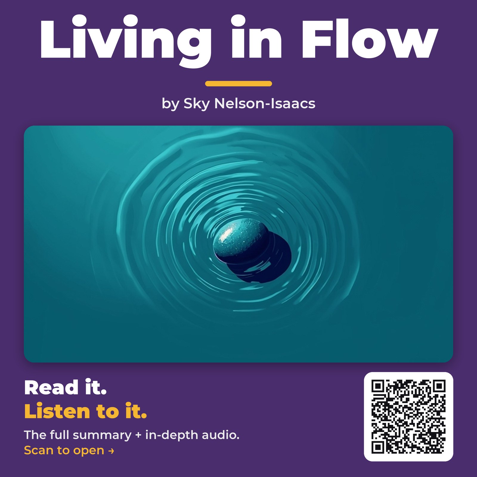 Living in Flow — by Sky Nelson-Isaacs