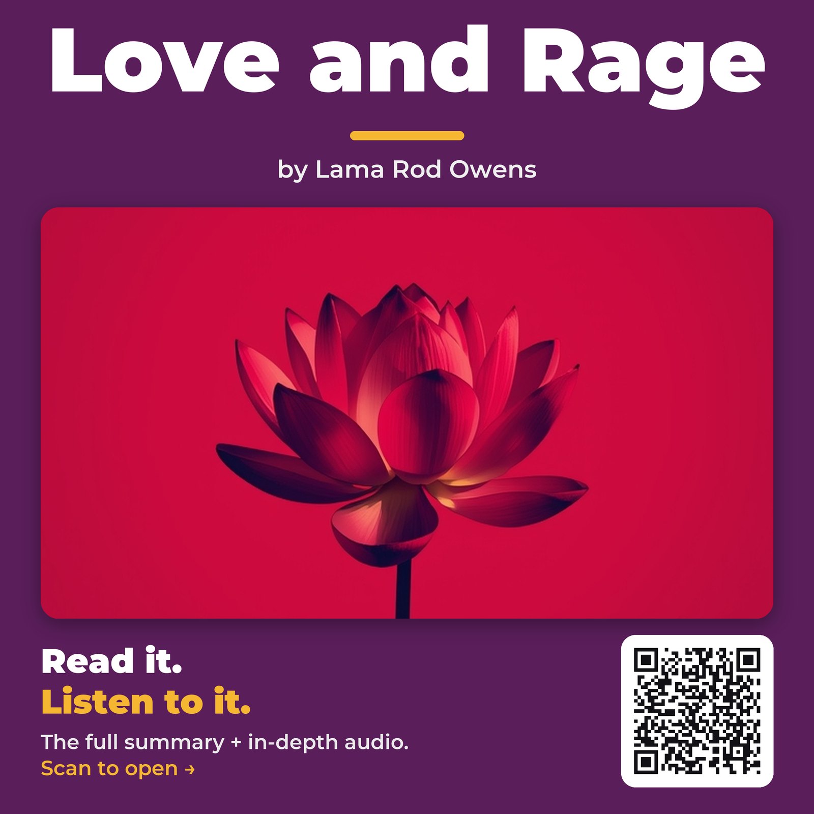 Love and Rage — by Lama Rod Owens