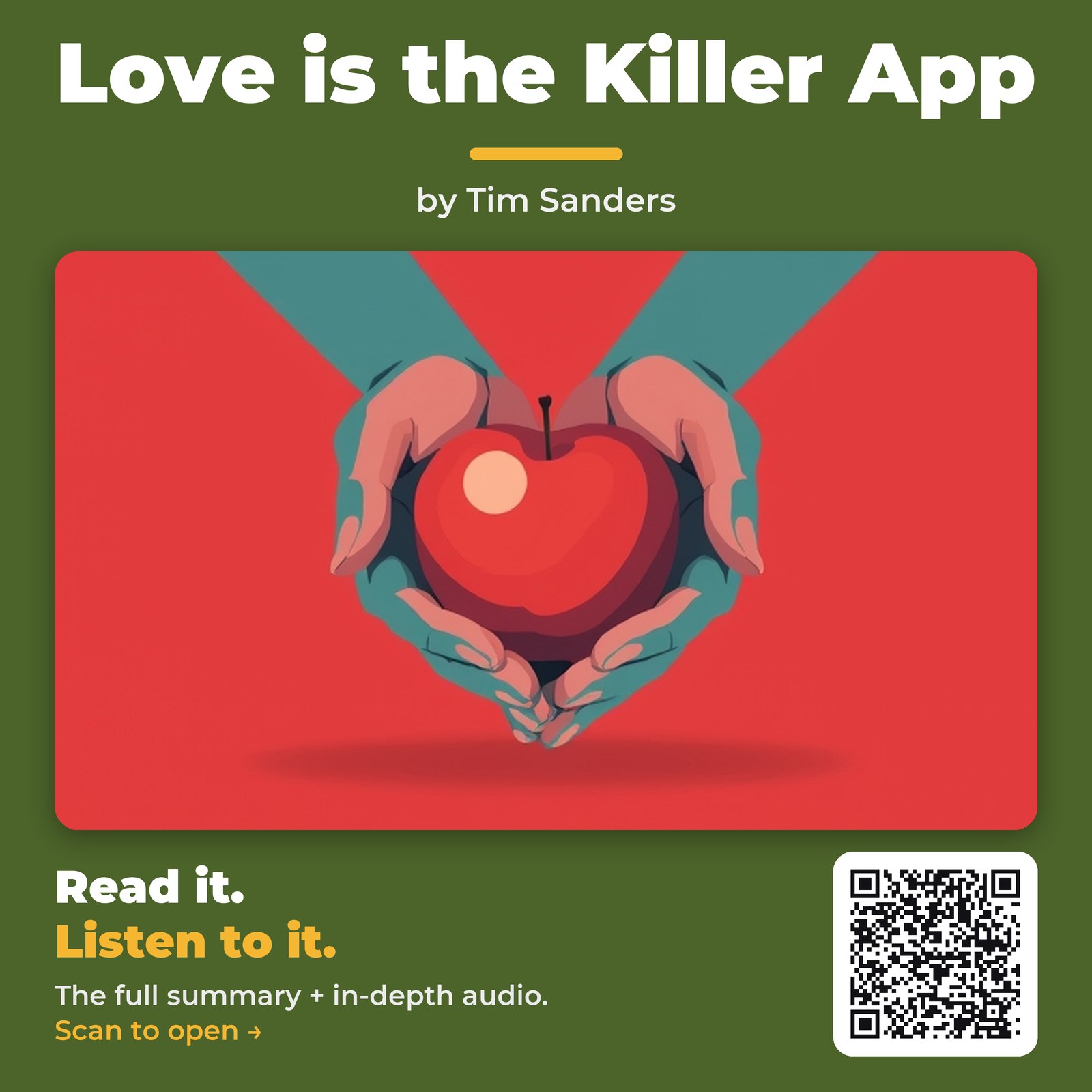 Love is the Killer App — by Tim Sanders