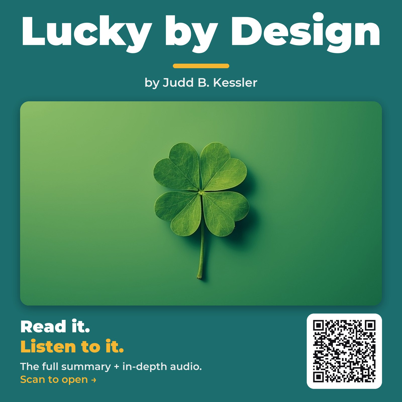 Lucky by Design — by Judd B. Kessler