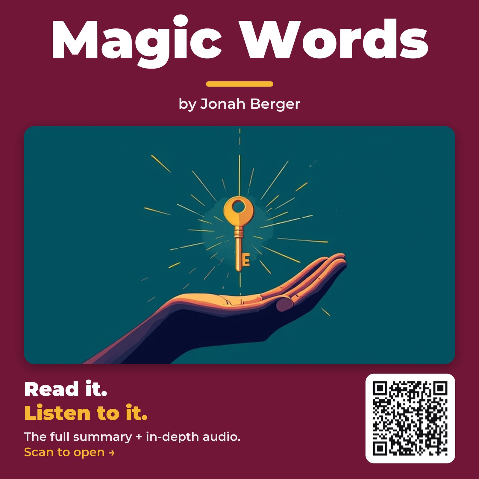 Magic Words — by Jonah Berger