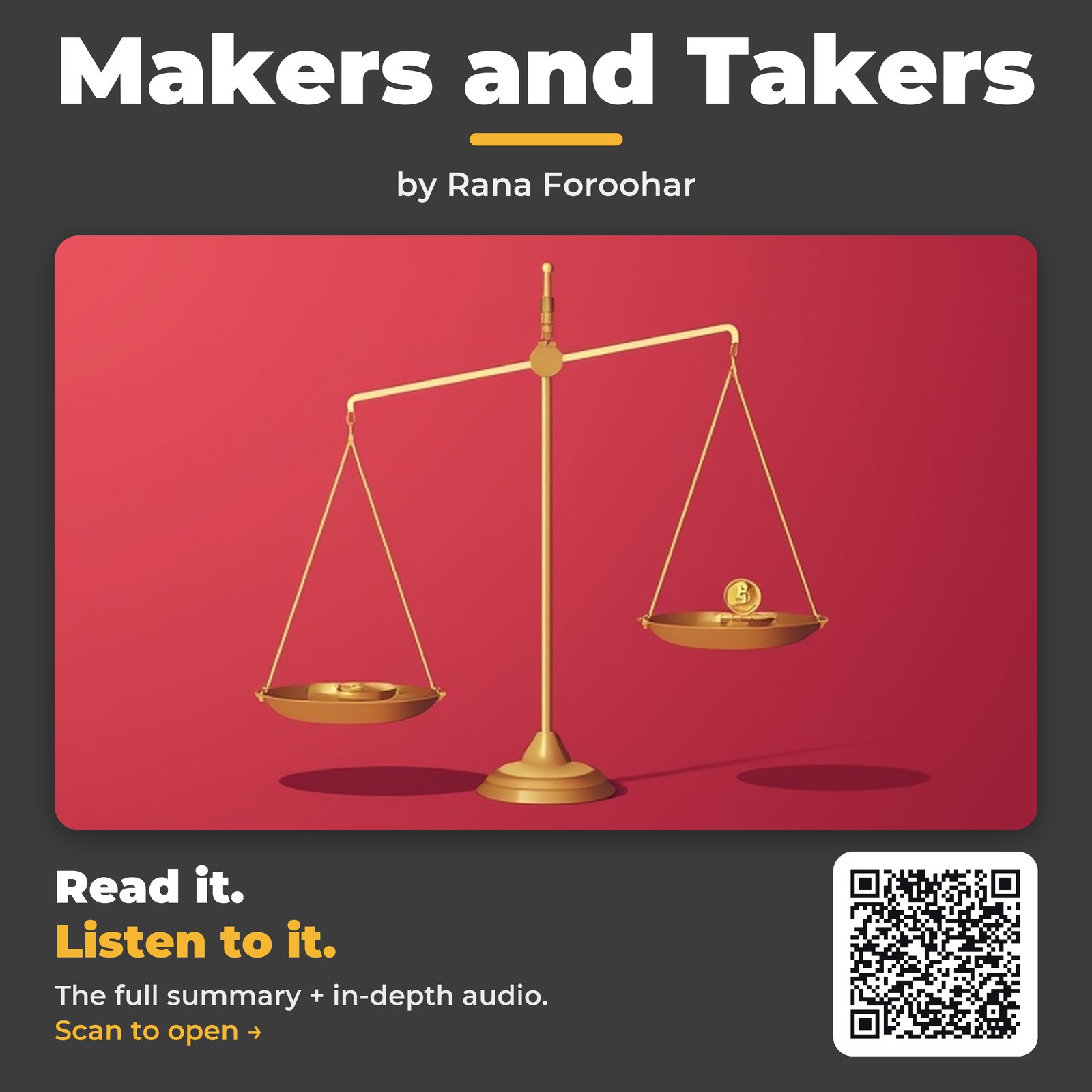 Makers and Takers — by Rana Foroohar