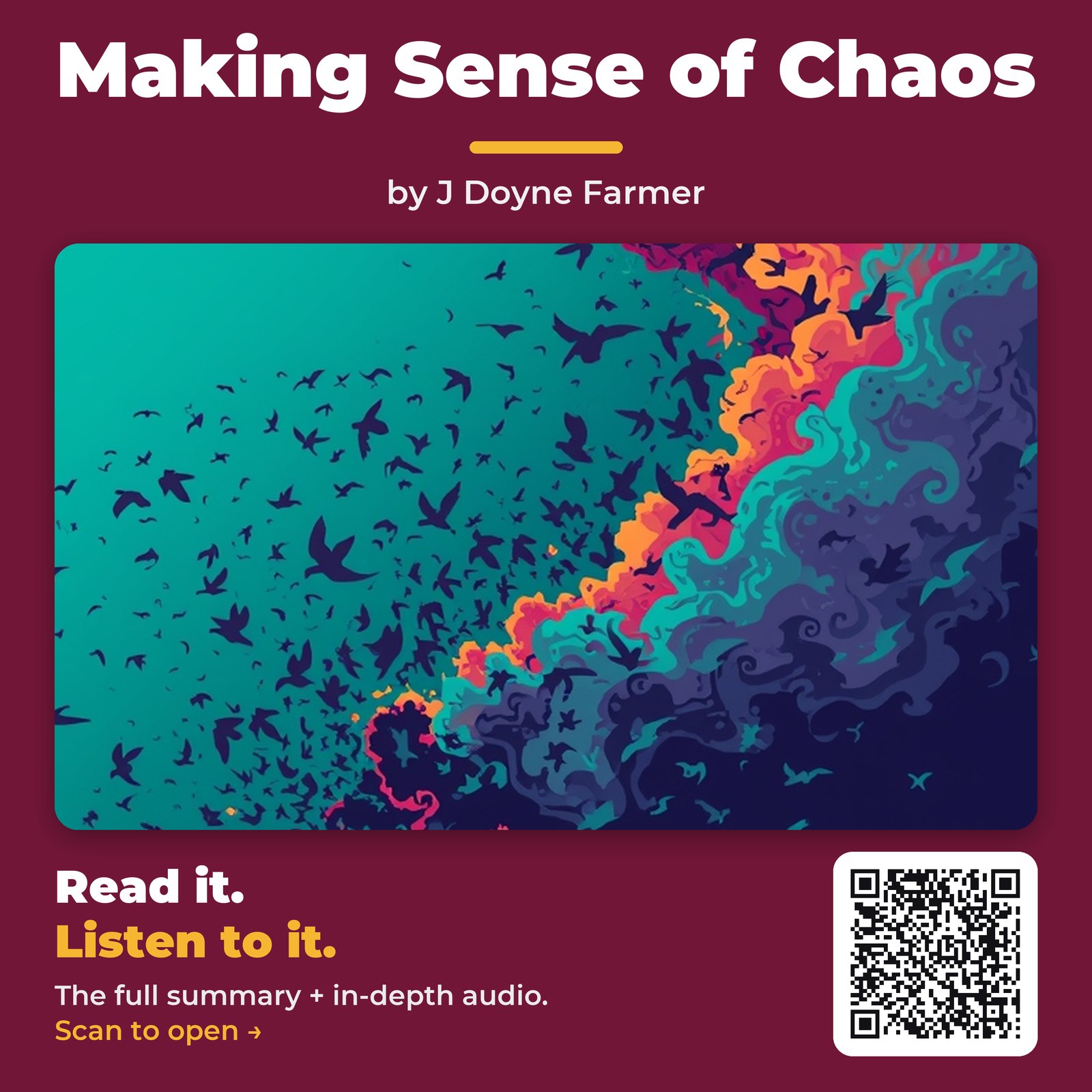 Making Sense of Chaos — by J Doyne Farmer