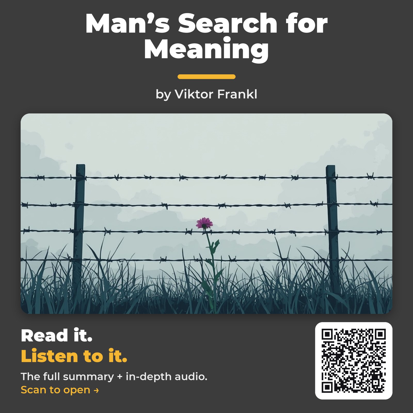Man’s Search for Meaning — by Viktor Frankl