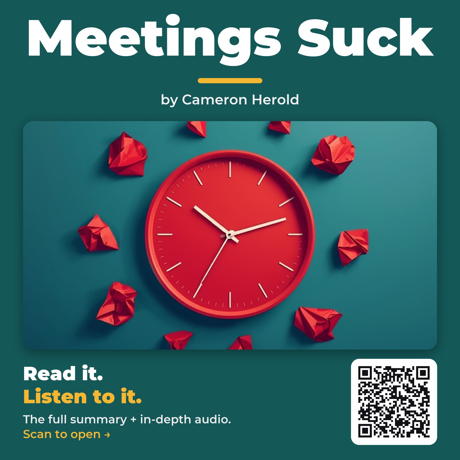Meetings Suck — by Cameron Herold