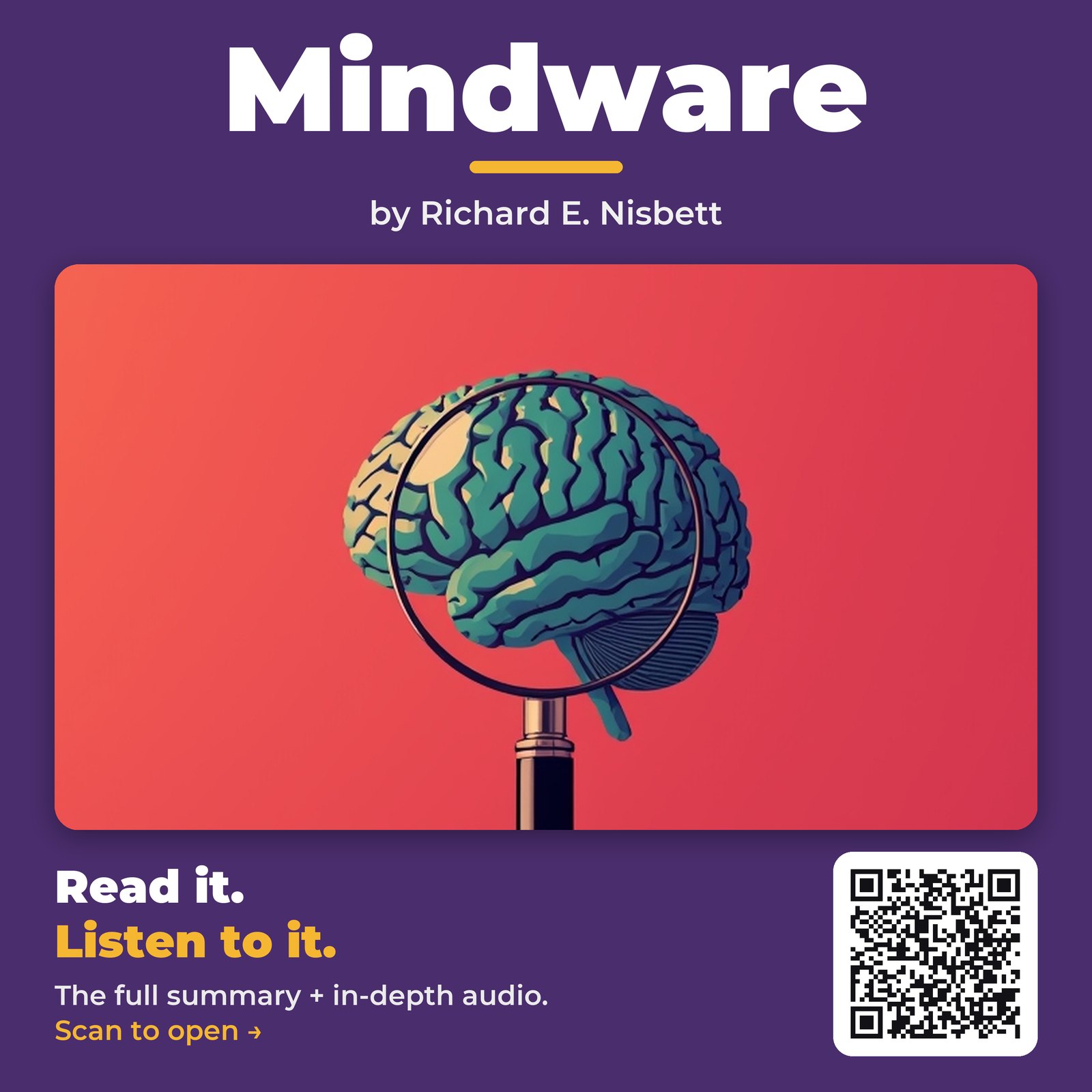 Mindware — by Richard E. Nisbett